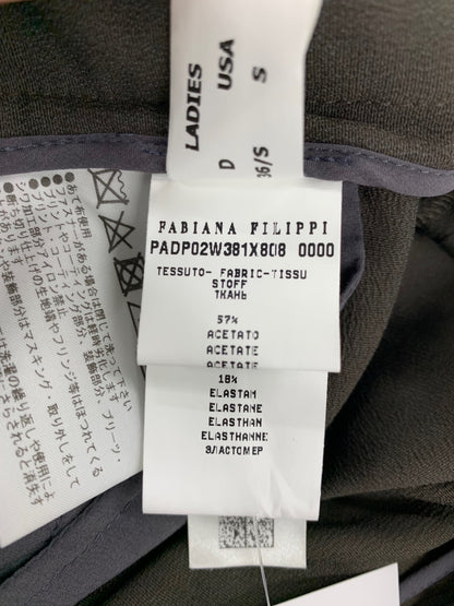 ファビアナフィリッピ Light Trousers PADP02W381X808 イージーテーパードパンツ Ｓ ブラウン シルク混 ITW1UTK359VU
