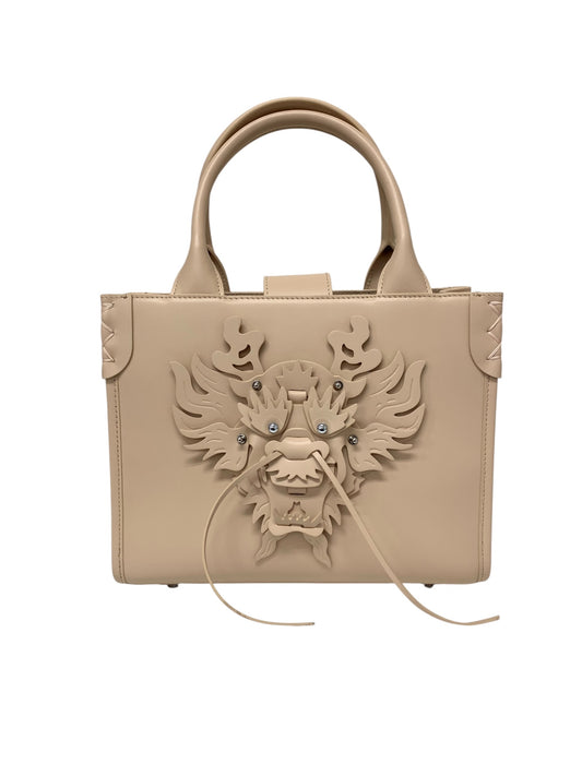 ヴィヴィアンタム ハンドバッグ ベージュ ヌメ革 レザー ドラゴン ITQ62PWG1QB4
