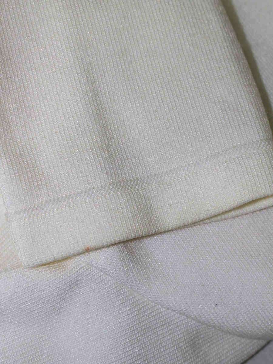 エムズグレイシー 218108 カーディガン 38 ホワイト リボン 花