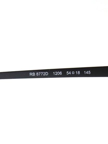 レイバン RB8772D メガネ ブラック メタルフレーム スクエア ITFX6WVIGEZY