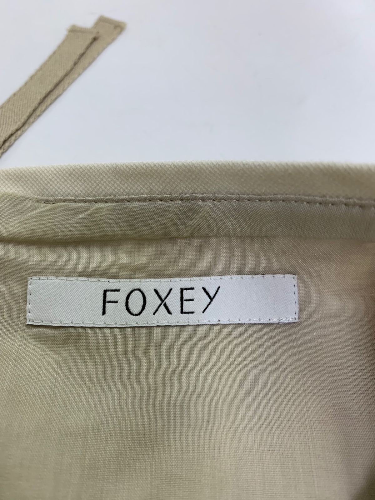 フォクシーブティック Dress Bloom 41264 ワンピース 42 ベージュ リネン 麻 フラワーモチーフ IT0J6BK0CSIK