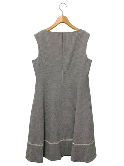 ルネ 6026680 ワンピース 38 ブラック ギンガムチェック フロントジップ IT8Q6UVSV2MO