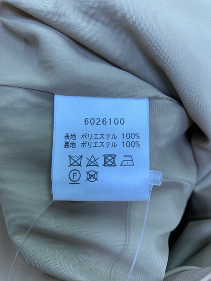 ルネ 6026100 ワンピース 36 ベージュ フロントジップ パールビジュー IT5NPP6AHB4L
