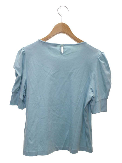 エムズグレイシー 415313 カットソー 40 ライトブルー グログランリボン ITFU4K5JDIXW