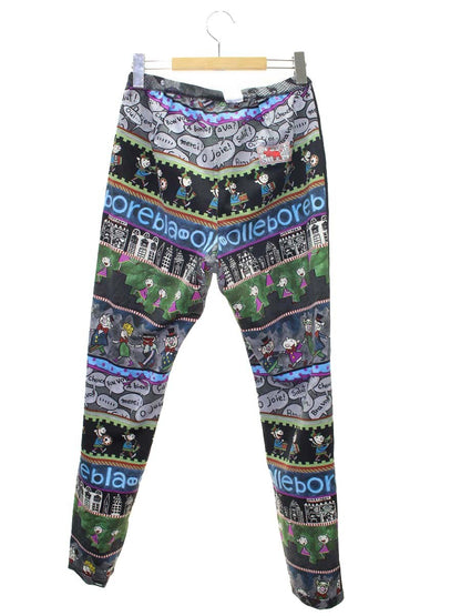 アルベロベロ 318899 パンツ L グレー アニマルモチーフ リバーシブル ストレッチ IT9YLM5YQ402