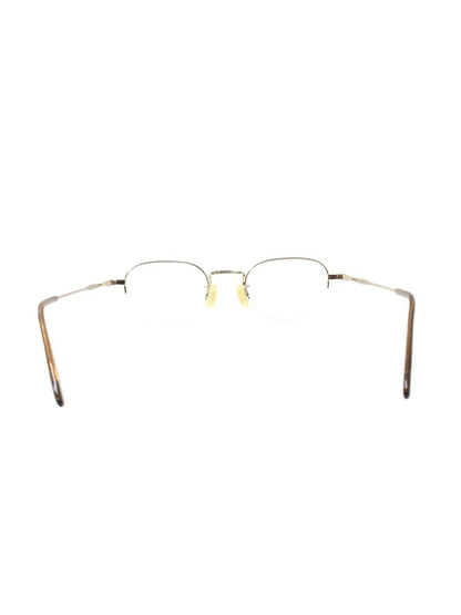金子眼鏡 BWG VINTAGE KV-112 メガネ ゴールド コンビフレーム ハーフリム（ナイロール）スクエア ITTGRGE2K0T4