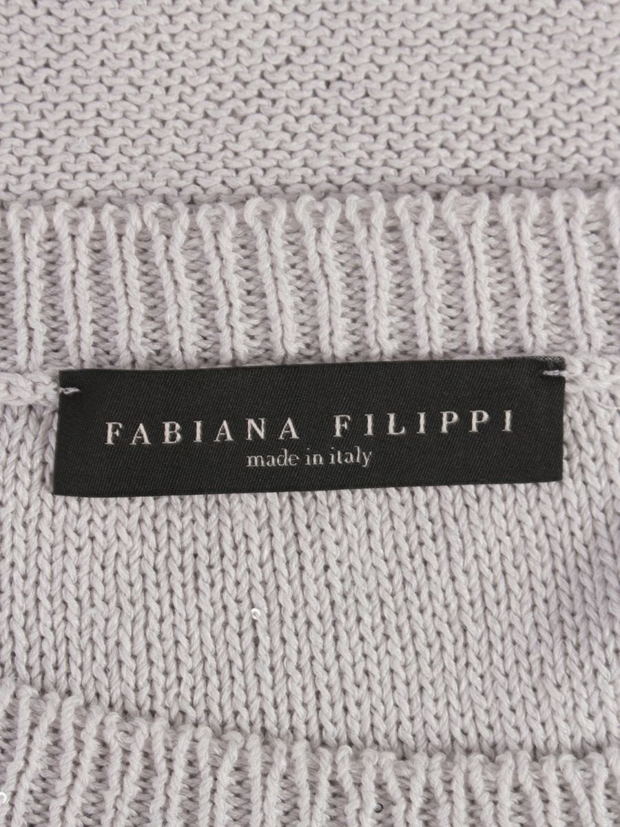 ファビアナフィリッピ MADP02B645X ニット 40 グレー ラメ ITU9J7JRYCRA