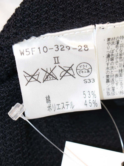 トゥービーシック W5F10-329-28 ロングカーディガン Ⅱ ネイビー パール リボン IT9S0LQSDDB4