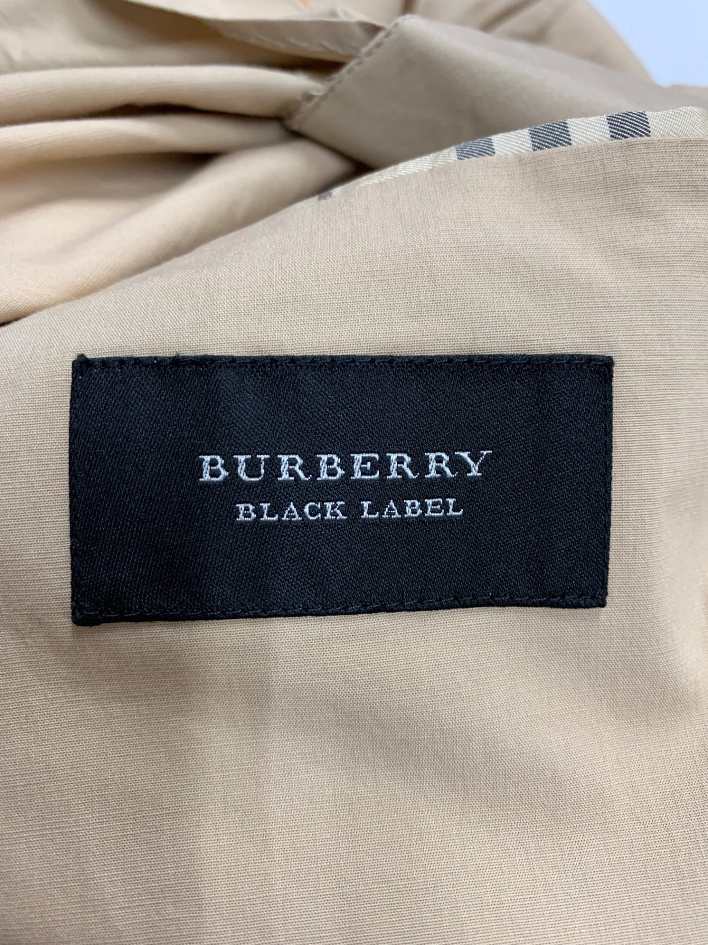 バーバリーブラックレーベル BME72-402-44 テーラードジャケット M ベージュ オレンジステッチ ITOT1HMBPCZ2