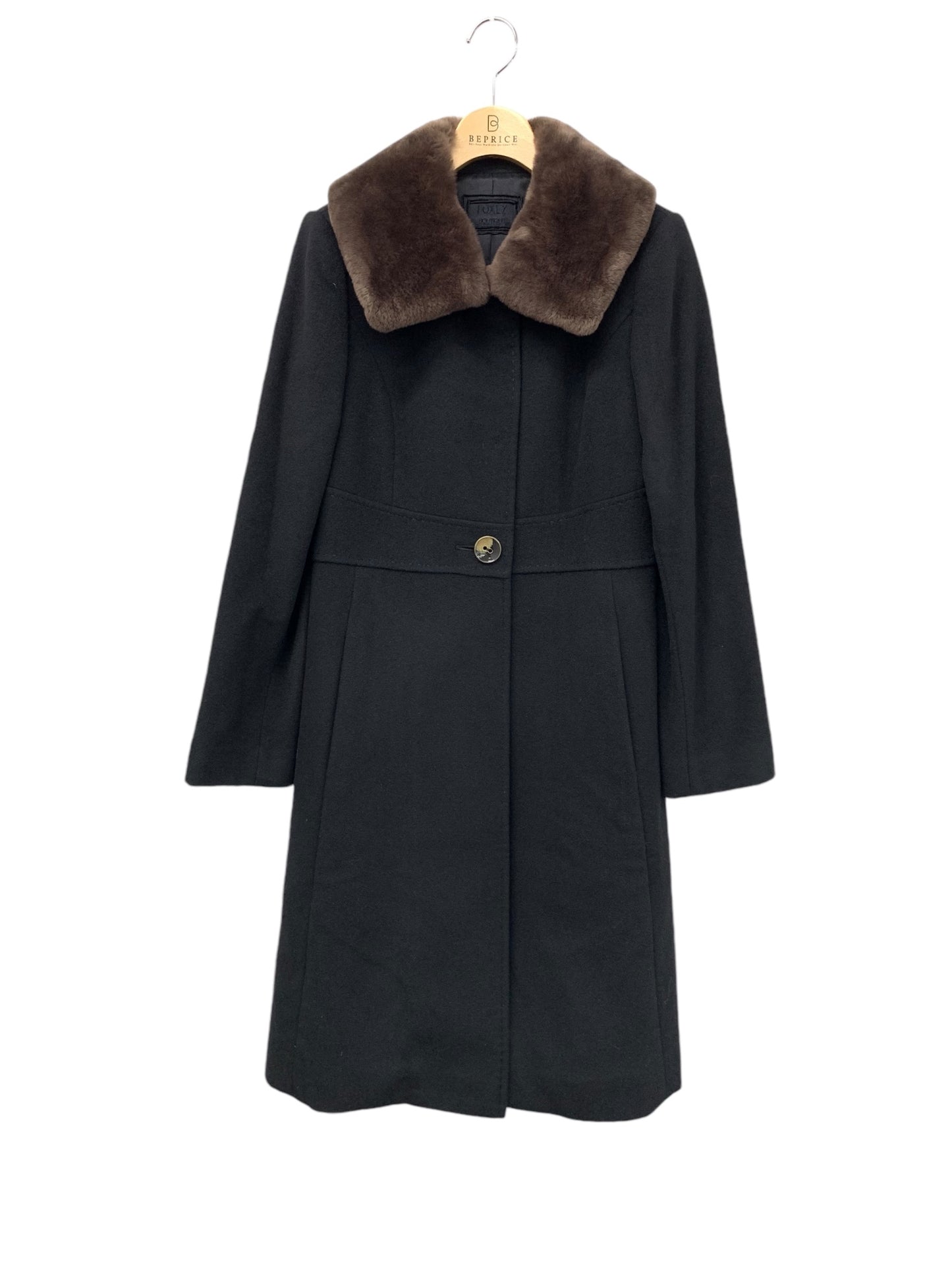 フォクシーブティック Coat Noisette 36160 コート 38 ブラック ヌートリアファー ITQWLG2XXPZU