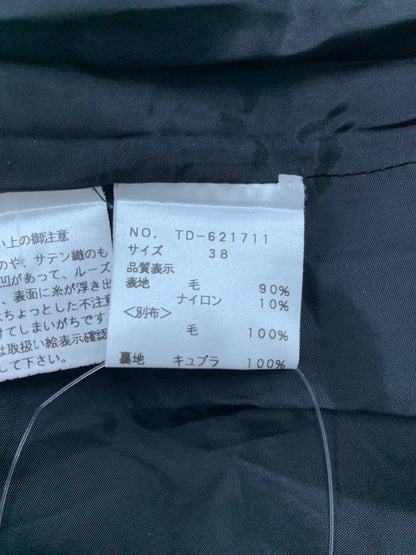 エムズグレイシー 621711 ワンピース 38 ブラック フリル ウール混 IT7MY6UO0DFC