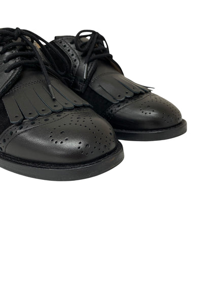 マノロブラニク ドレスシューズ 37 ブラック レザー スウェード ITR9K74Y2ARN 【SALE】