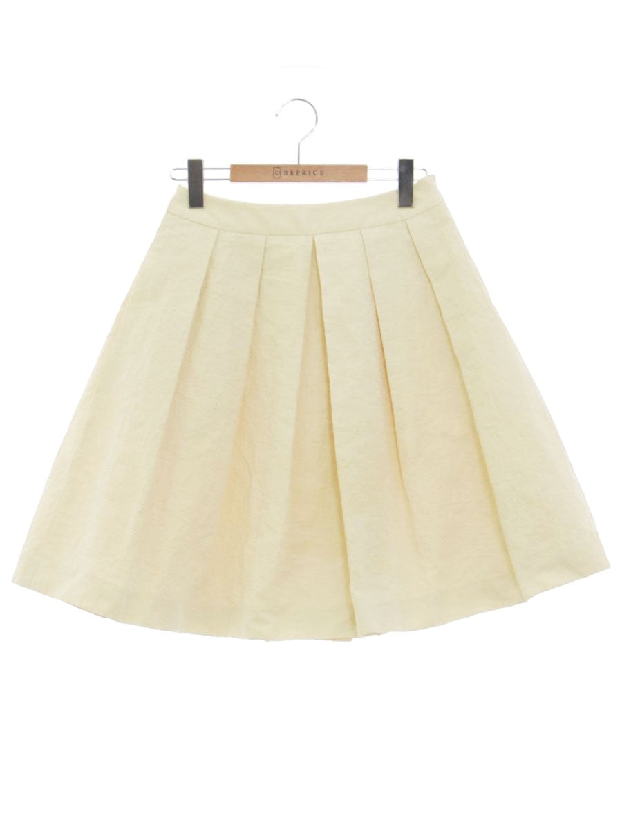 トゥービーシック W5S57-156-40 スカート 38 アイボリー タックフレア ITZTMUKY3NKK 【SALE】