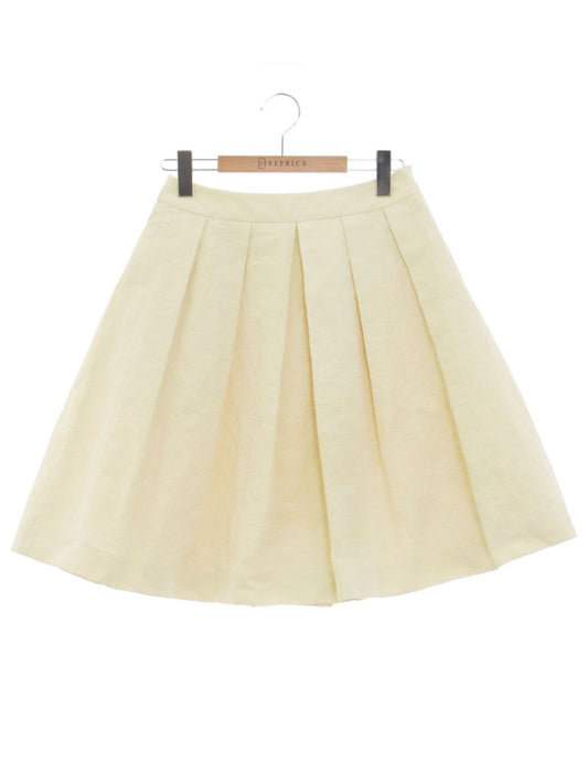 トゥービーシック W5S57-156-40 スカート 38 アイボリー タックフレア ITZTMUKY3NKK 【SALE】