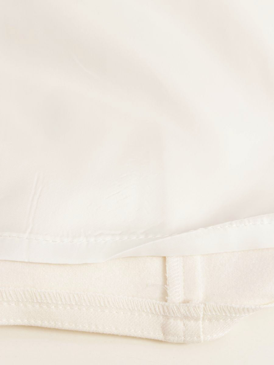 エムズグレイシー 217607 スカート 40 アイボリー フロントボタン Aライン ITLSCSP2OQ9J