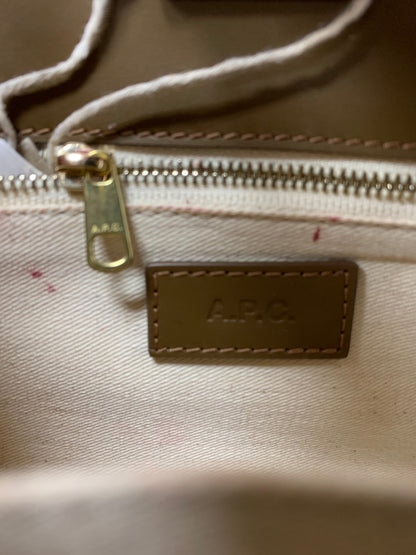 アーペーセー Demi-Lune スモールトートバッグ ブラウン レザー 2way ITV8SCXK916G