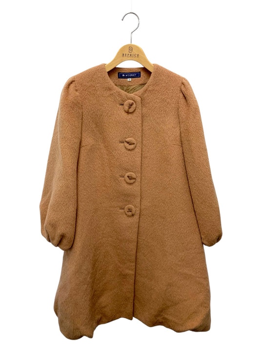 エムズグレイシー 329513 コート 38 ブラウン アルパカ ITJPNQKWAR6A