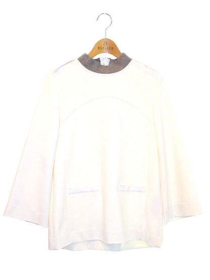 フォクシーニューヨーク collection Strech Suiting Tops 34598 Tシャツ カットソー 40 ホワイト ITHC2C0BYQZS