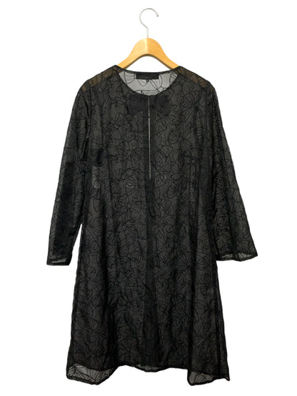 エムズグレイシー Organdy Ribbon Robe 019302 ローブ 38 ブラック オーガンジー リボン ローブ ITF0ZI6ZKABS