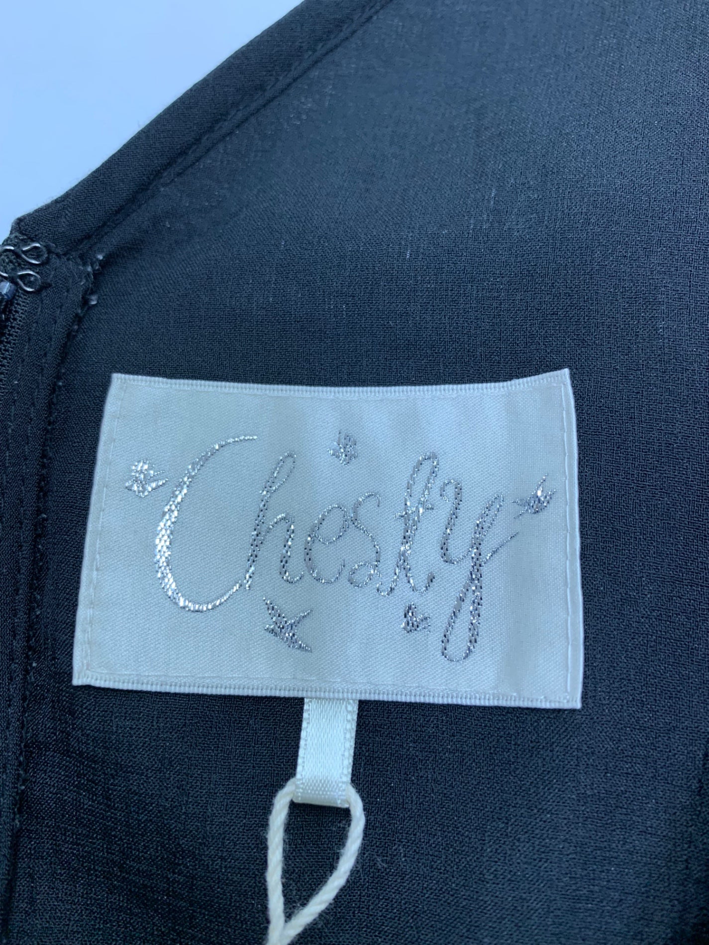 チェスティ 23C505 ジャンパースカート 1 ブラック ポケット刺繍 ITXJU4SNA5RS