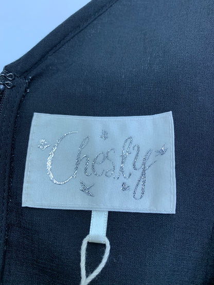 チェスティ 23C505 ジャンパースカート 1 ブラック ポケット刺繍 ITXJU4SNA5RS