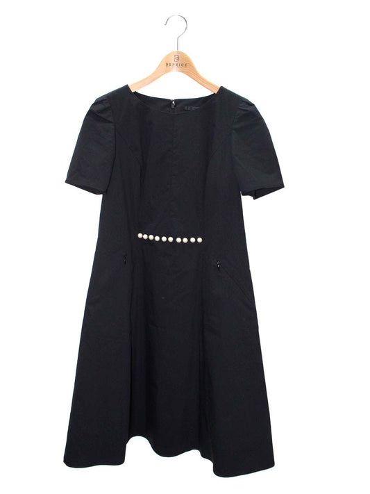 トゥービーシック W5J02-801-09 ワンピース 38 ブラック フェイクパール ITEPAUOXERSB