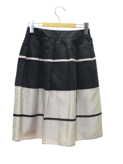 トゥービーシック W5S44-262-09 スカート 38 ブラック バイカラー ITWJHE9XY6PK