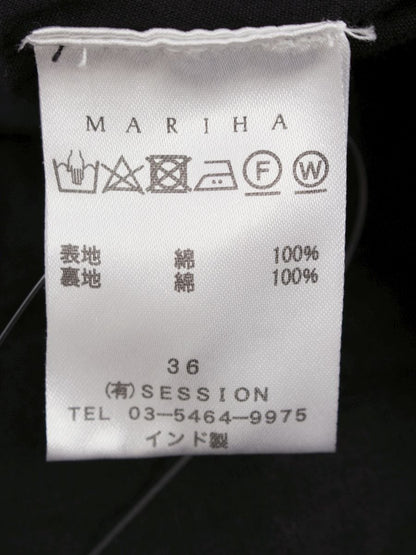 マリハ ワンピース 36 ブラック ノースリ フレア Vネック IT3Q8AQM18LI
