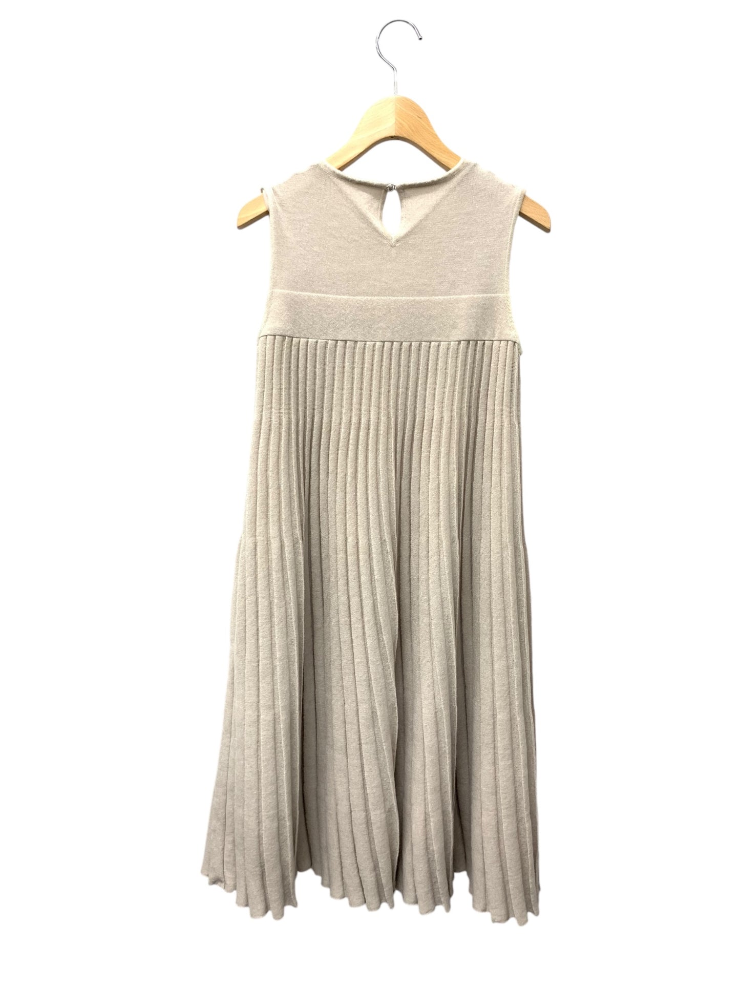 フォクシーブティック Knit Dress 38639 ワンピース 38 ベージュ プリーツ IT37H2WLT4US