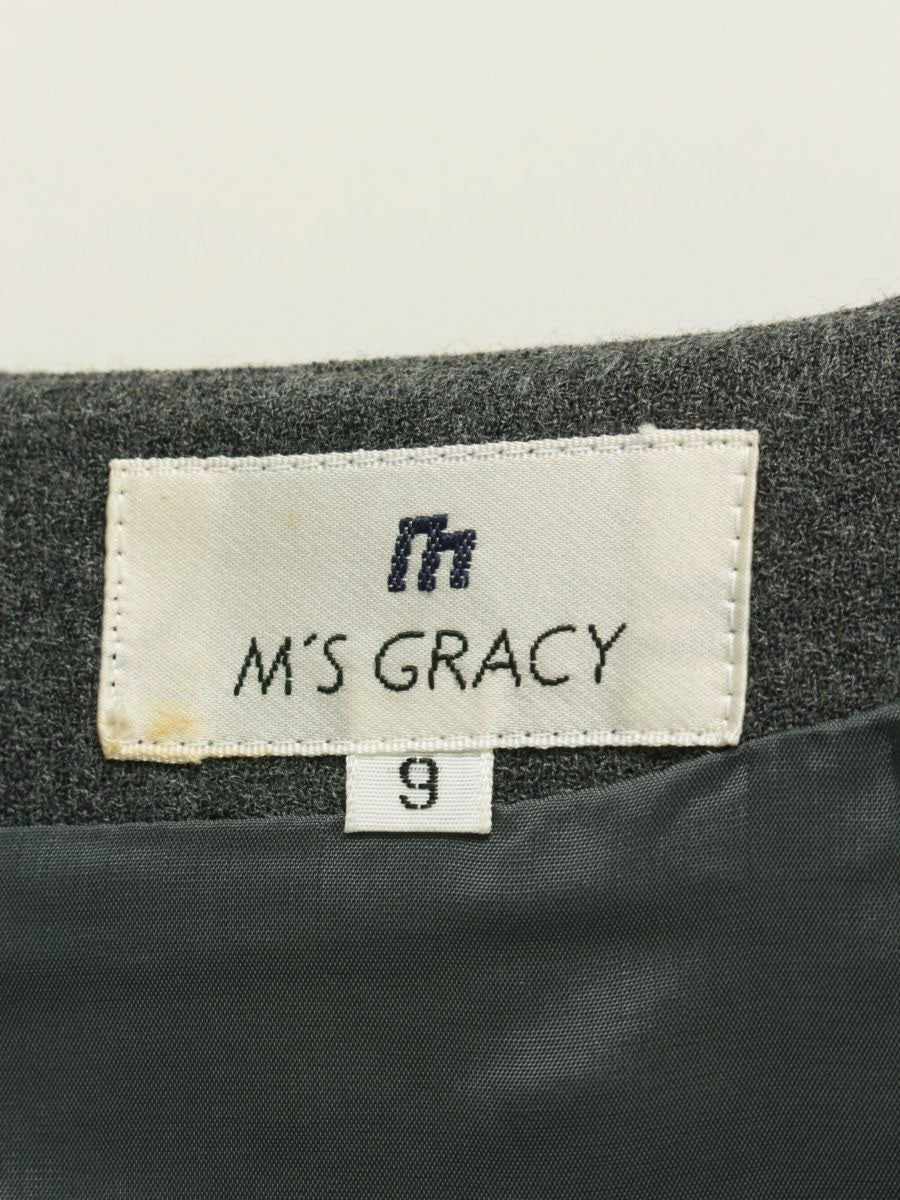 エムズグレイシー 9-C-21620 ワンピース 9 グレー チェック ITF86KP1VRTC