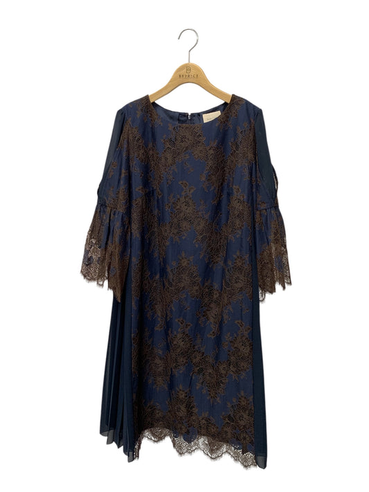 ローズティアラ 51015-703 ワンピース 42 ネイビー レース ITA769VB8P3C