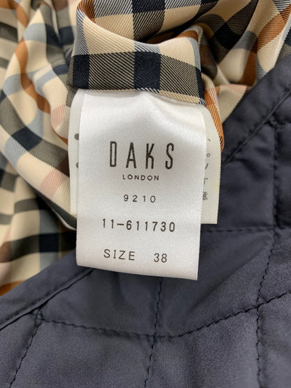 ダックス 11-611730 キルティングジャケット 38 ネイビー チェック ITPQE78K5ANS