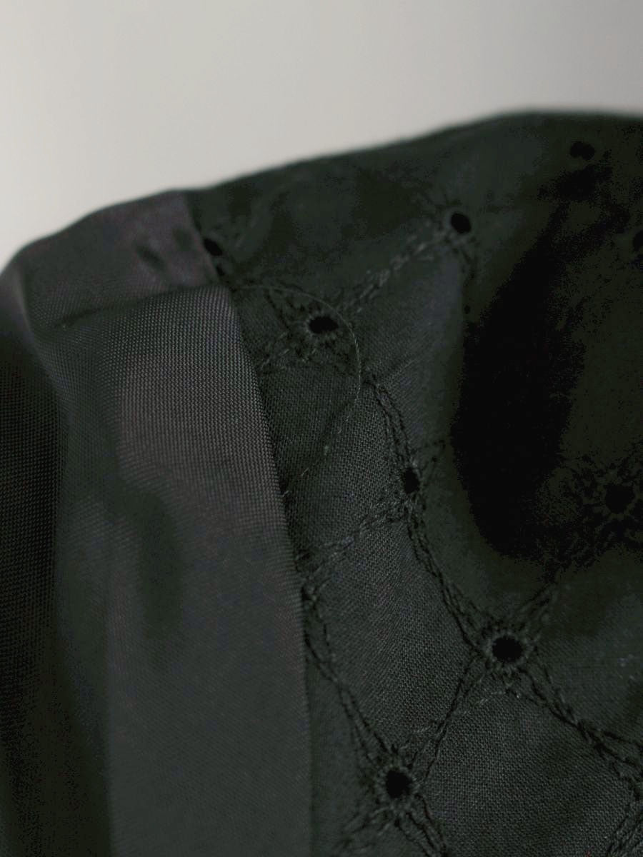 トゥービーシック UC427-251-09 ジャケット 40 ブラック ツイード フリンジ ITJ2T2WLLIJC