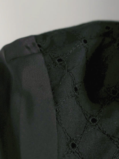 トゥービーシック UC427-251-09 ジャケット 40 ブラック ツイード フリンジ ITJ2T2WLLIJC