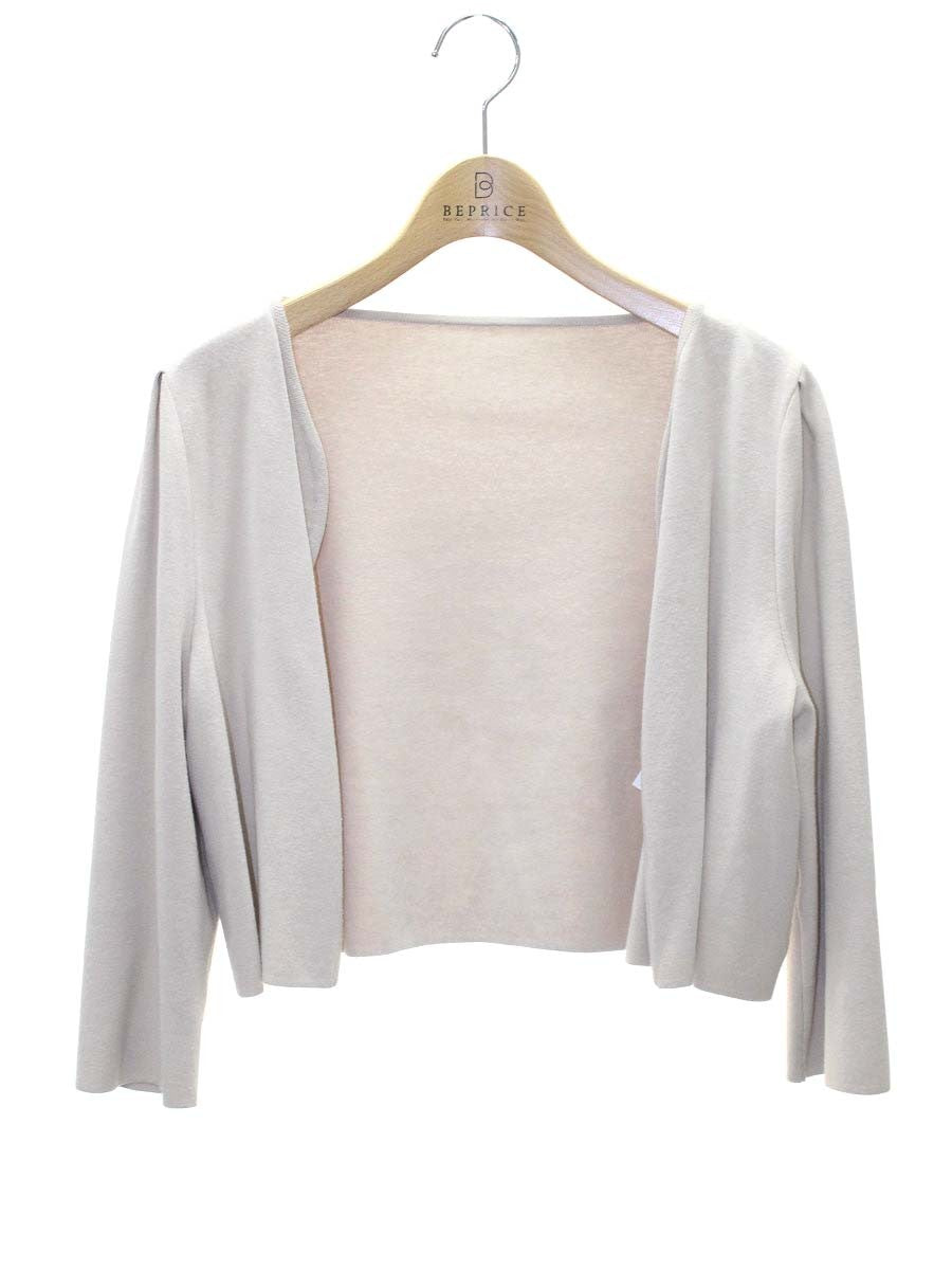 フォクシーブティック Cardigan 39351 カーディガン 40 ベージュ ボレロ ITNGNIOSKF14
