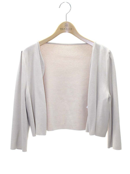 フォクシーブティック Cardigan 39351 カーディガン 40 ベージュ ボレロ ITNGNIOSKF14