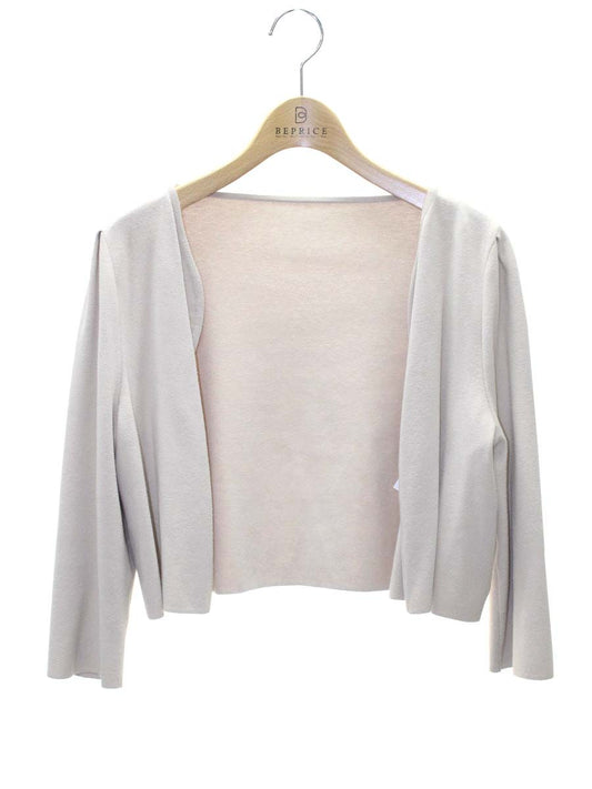 フォクシーブティック Cardigan 39351 カーディガン 40 ベージュ ボレロ ITNGNIOSKF14