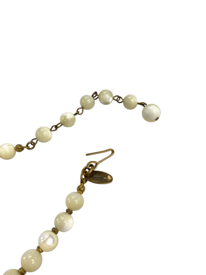 ミリアムハスケル ネックレス ホワイト ハート フェイクパール ヴィンテージ ITASDOFDXVMK