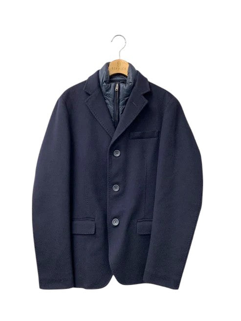 ヘルノ パデッドディテール シングルジャケット GA0098U 46 ネイビー カシミア ITVL0FU1X5RW 【SALE】