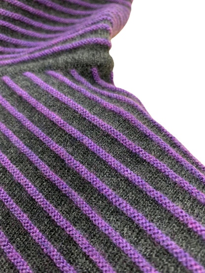 イッセイミヤケ ME83KN039 タートルネックニット 2 パープル パイピング ITUHH57IYJW8 【SALE】