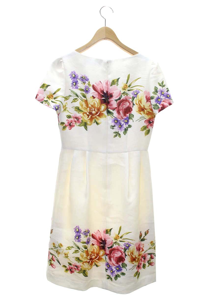 エムズグレイシー Elegant Flower One-piece 911313 ワンピース 40 ホワイト ITVNT9O3YREO