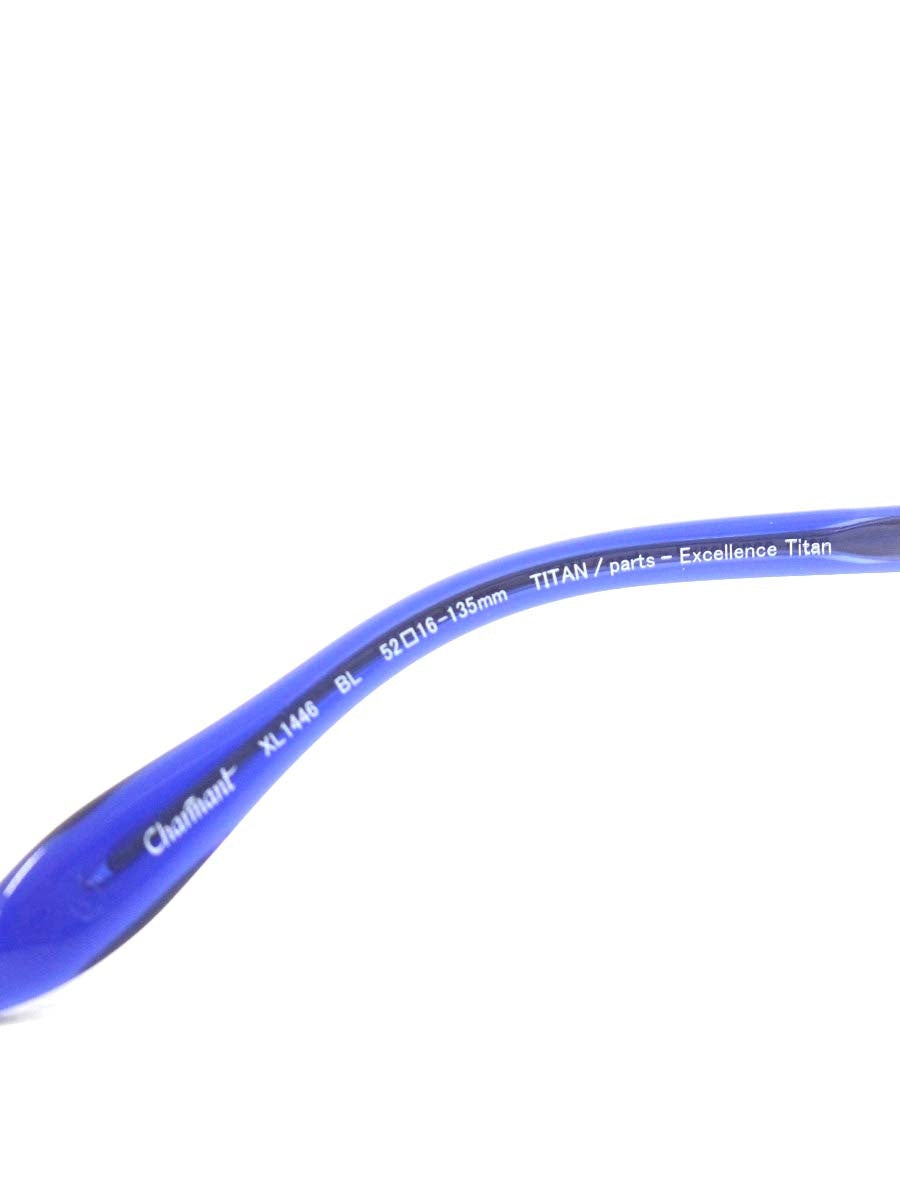 ラインアートシャルマン XL1446 メガネ ネイビー/ブルー/シルバー トリオ コンビフレーム オーバル IT2S1MF1ZGKR 【SALE】