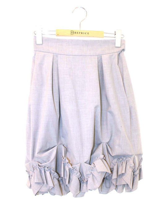 フォクシーニューヨーク skirt brillant 31668 スカート 38 グレー フリル ITATPY35S6F4