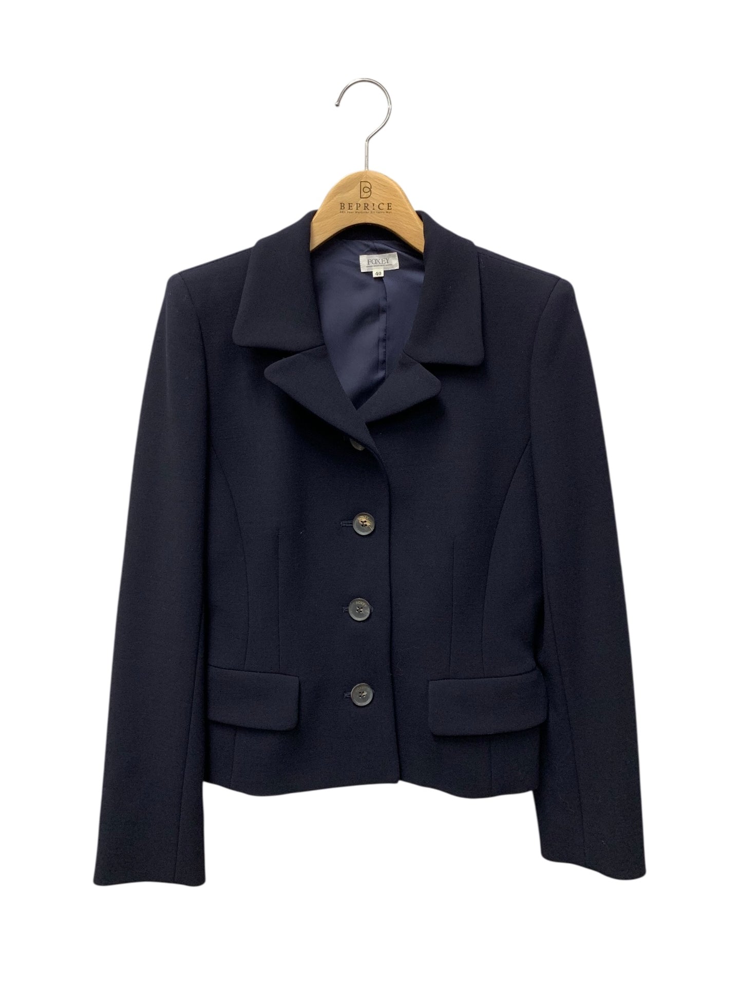 フォクシーブティック 15419 セットアップ 40 ネイビー ジャケット スカート ITGJCYESJUHC