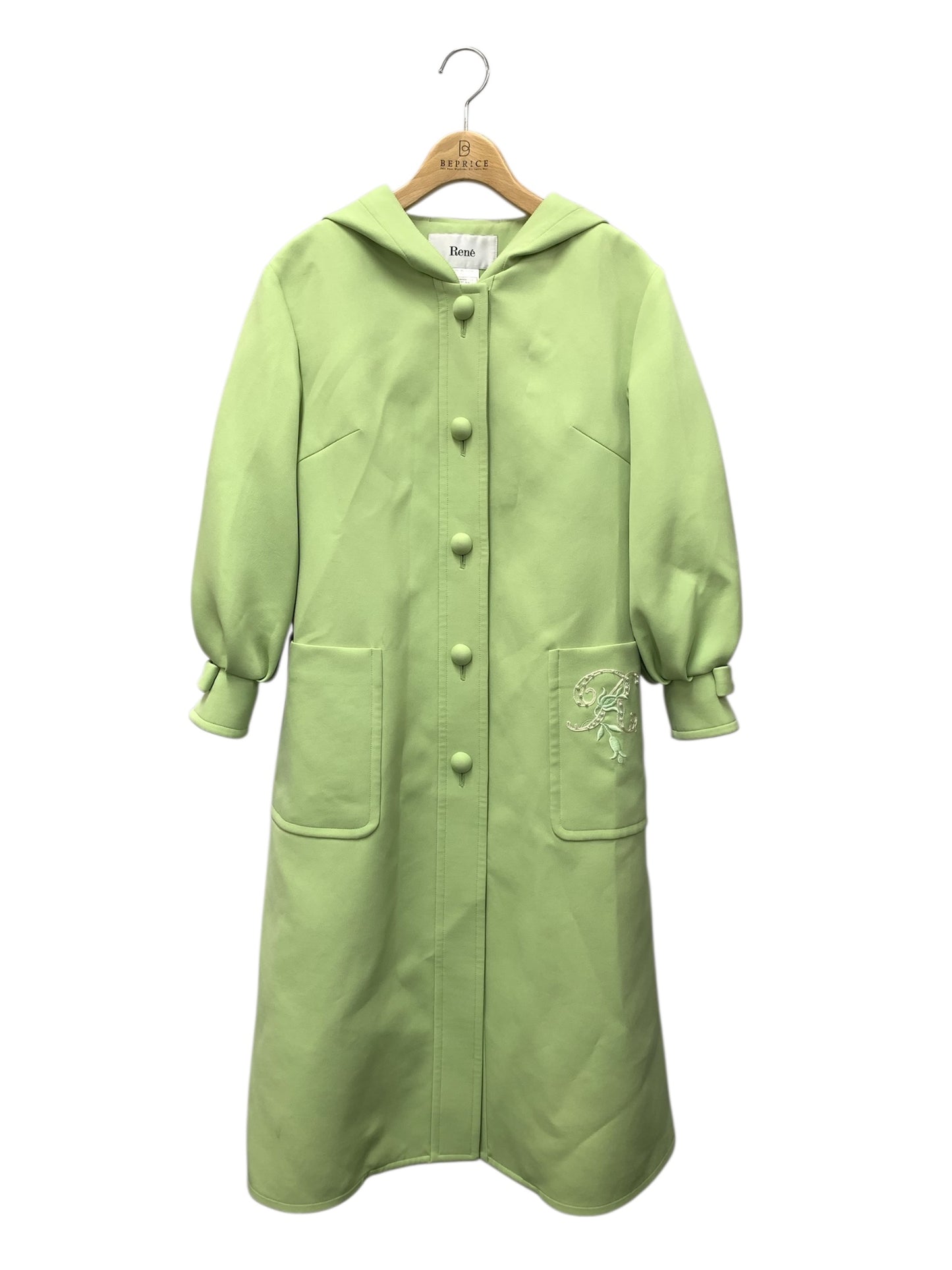 ルネ 6318030 コート 36 グリーン フード ワンポイント ITZN097AUHL8