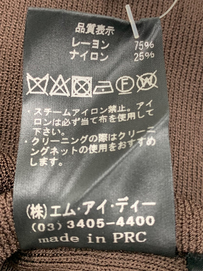 エムプルミエクチュール ニット F728-008 38 ブラウン ITOMJNQ3NRFY