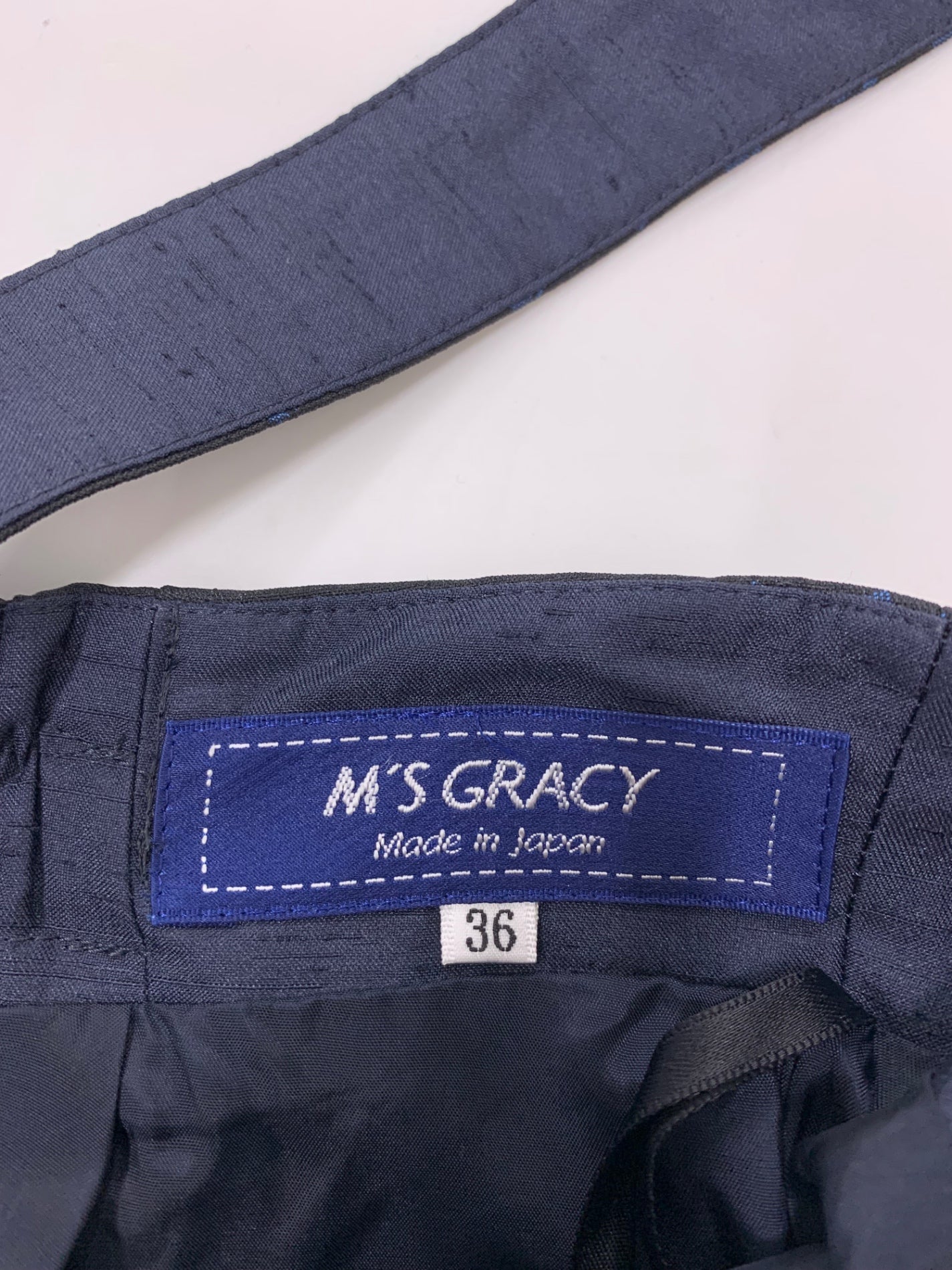 エムズグレイシー 017109 スカート 38 ブラック サスペンダースカート リボン ITZ0N1JDO6CY