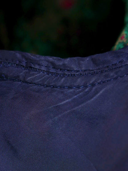 エムズグレイシー 011516 ワンピース 38 グリーン 絵画調 リボン ITGH6E2EPSPO