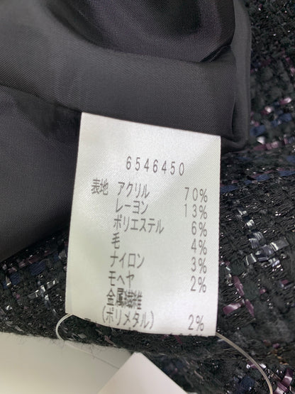 ルネ 6546450 ワンピース 36 ブラック ツイード スタッズ付き ITXGYYQRZK3G
