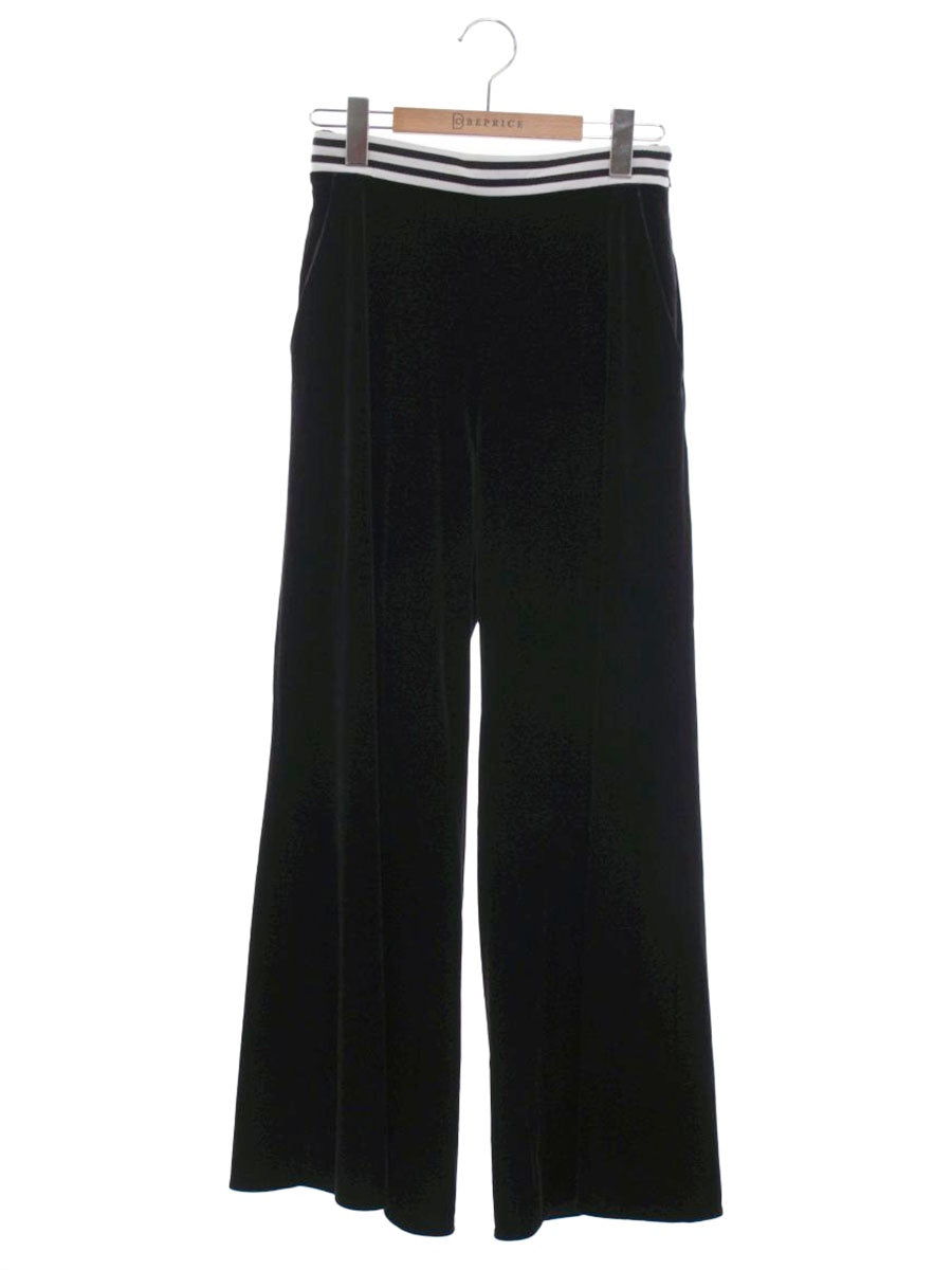 ボーダーズアットバルコニー BD2021-3G-53 36 ブラック ベロアワイド パンツ ITF3NYGNACGI
